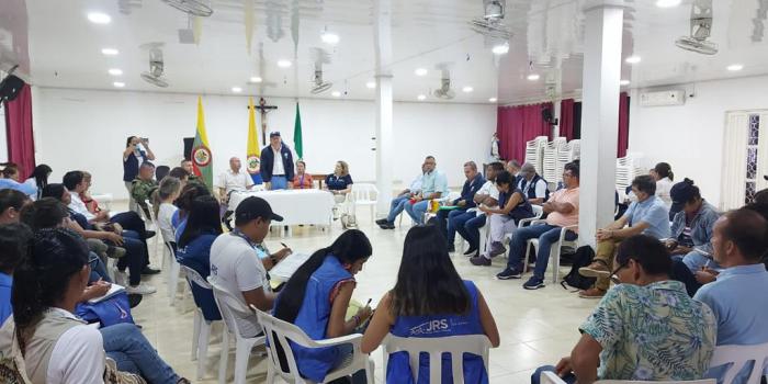 Unidad para las Víctimas hace balance de la emergencia humanitaria para atender desplazamiento masivo de municipios del Sur de Bolívar (Montecristo, Arenal, Morales y Santa Rosa del Sur)  