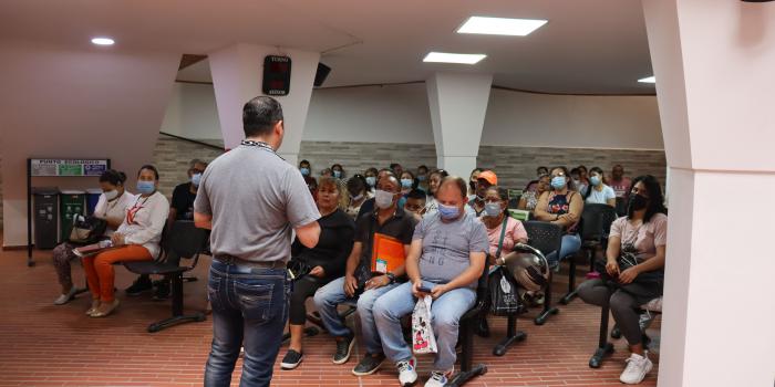 Víctimas en el Centro Regional de Atención a Víctimas en Cúcuta