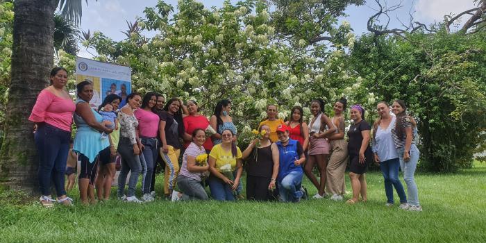 Grupo de mujeres víctimas reunidas en Casanare