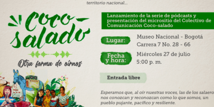 Invitación «Coco-Salado, otra forma de oírnos»