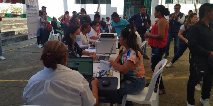 Imagen jornada de atención en Caloto, Cauca