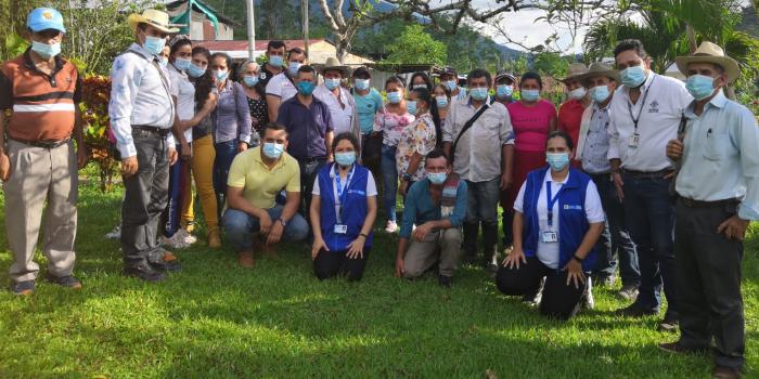 Jornada del diagnóstico del daño que ejecuta la Unidad para las Víctimas en Santa Rosa y sus diez veredas