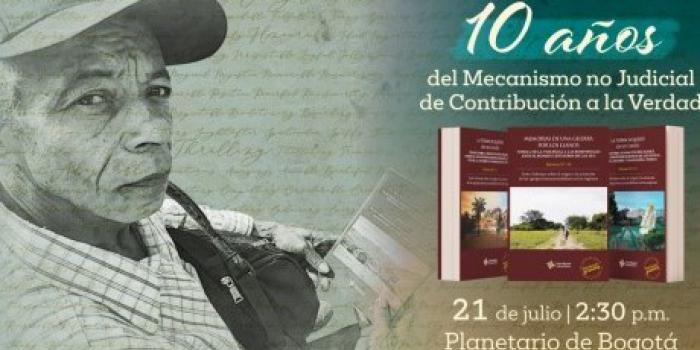 Invitación 10 años del Mecanismo de Contribución a la Verdad