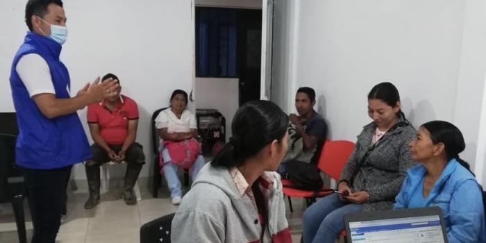  brindando información ágil y oportuna en el municipio de Argelia, en Cauca