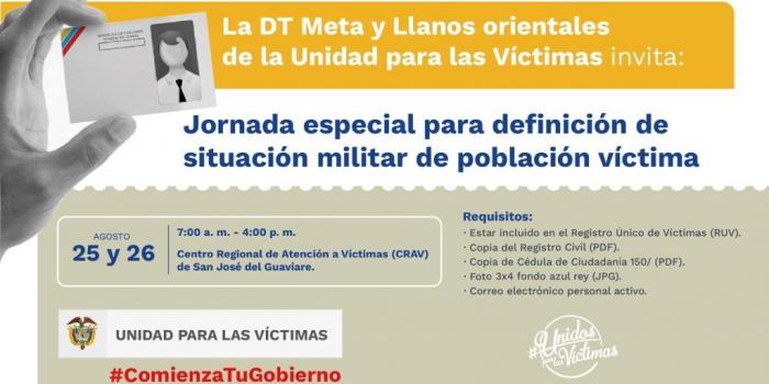 Imagen convocatoria jornada para definir situación militar