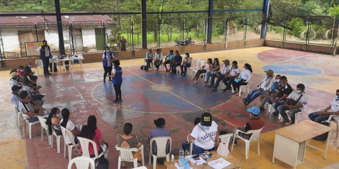 Jornada del diagnóstico del daño que ejecuta la Unidad para las Víctimas en Santa Rosa y sus diez veredas