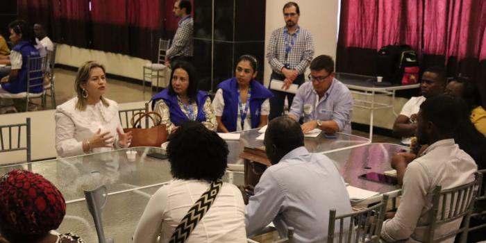 Encuentro de miembros de mesas de víctimas de los cuatro municipios que conforman la subregión Pacífico Medio de los PDET (Planes de Desarrollo Con Enfoque Territorial).