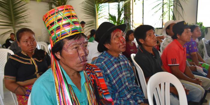 Indígenas de la comunidad de Choromandó 