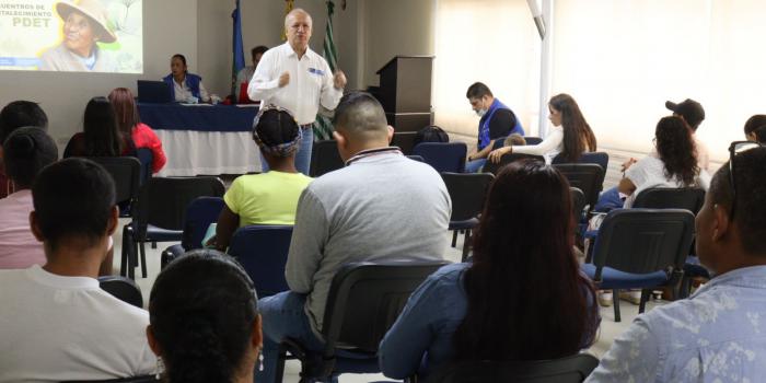 Los invitados a este espacio fueron los coordinadores de las mesas municipales, representantes de los jóvenes y delegados del Comité Territorial de Justicia Transicional.