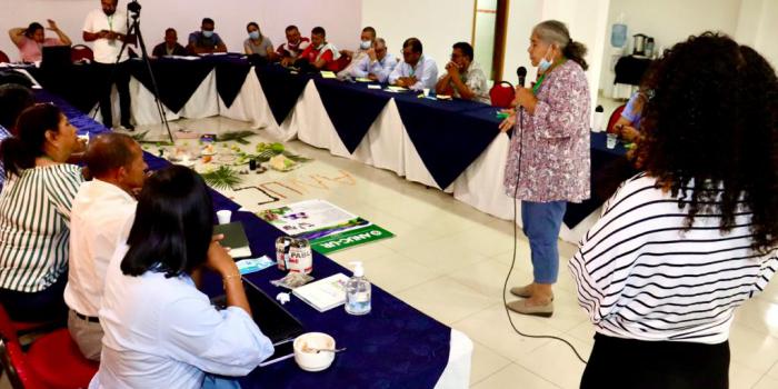 Sujeto ANUC-UR comparte conocimientos en materia de derechos Reunión de escuela de fortalecimiento campesino en Valledupar.