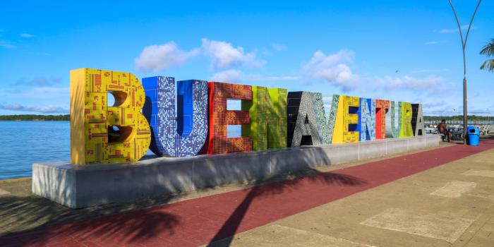 Buenaventura será piloto de reparación integral para la Paz Total Letrero Buenaventura