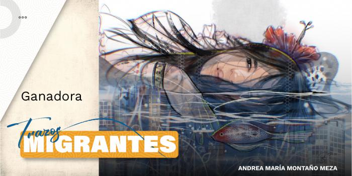 La obra “Aguas” ganó la convocatoria “Trazos Migrantes” Imagen ganadora de la convocatoria Trazos Migrantes.