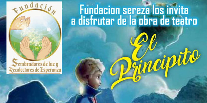 Afiche de la obra de teatro ‘El Principito’, protagonizada por niños víctimas del conflicto armado interno. 