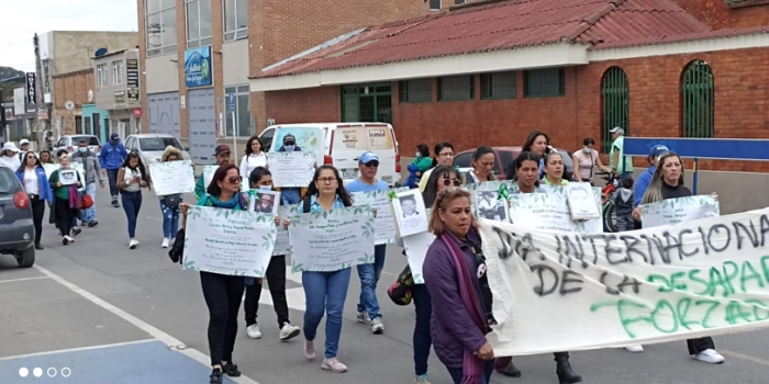 Conmemoración día internacional de víctimas de desapariciones forzadas en Mosquera(Cundinamarca)