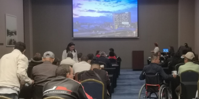 Víctimas con discapacidad en su encuentro nacional en Bogotá 