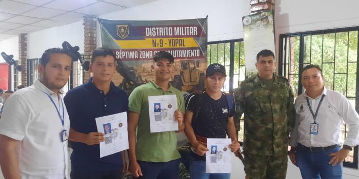 Jóvenes víctimas de Casanare reciben su libreta militar gratuita