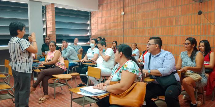 Encuentro de la directora territorial en Cúcuta con la mesa municipal de víctimas.