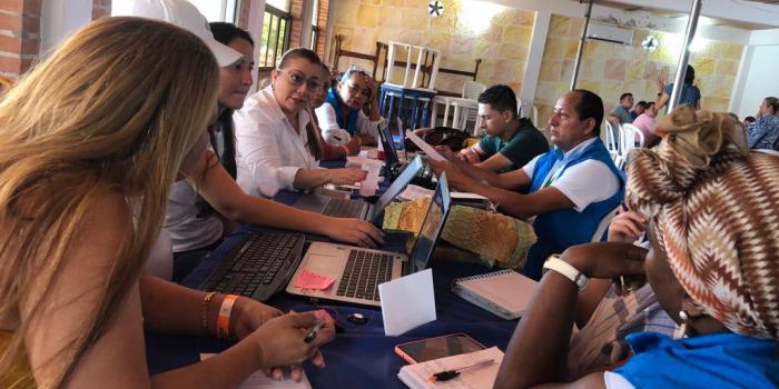 Sesión técnica de la mesa departamental de víctimas en Vichada.