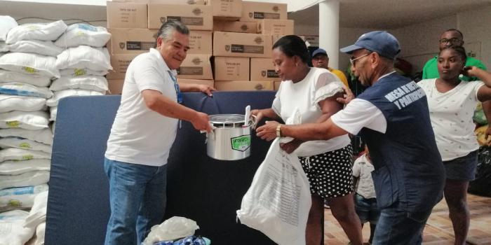 Entrega de Ayuda Humanitaria a 160 familias desplazadas en Nariño