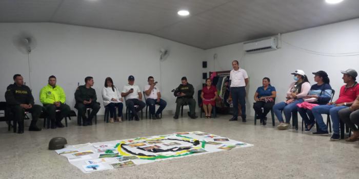 Acto simbólico de memoria de la fuerza pública a las víctimas del conflicto armado en el municipio de Tibú 