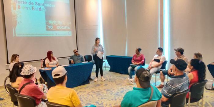 Víctimas del conflicto armado con discapacidad se forman como consejeros Jornada de capacitación de víctimas del conflicto armado en Cúcuta.