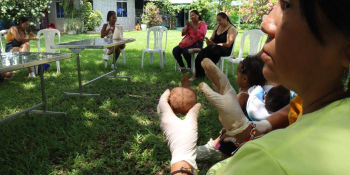 Sesión de trabajo de mujeres víctimas en Casanare