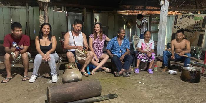 Paseo de olla a orillas del río Fragua Chorroso, donde la Unidad escuchó las propuestas de la comunidad jaeni diona. 