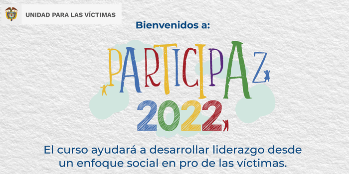 Imagen de pieza gráfica de convocatoria curso “Participaz” 