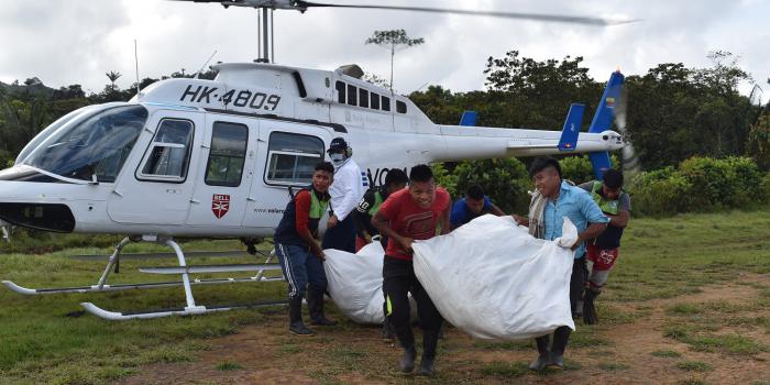 Entrega de ayudas en Dabeiba