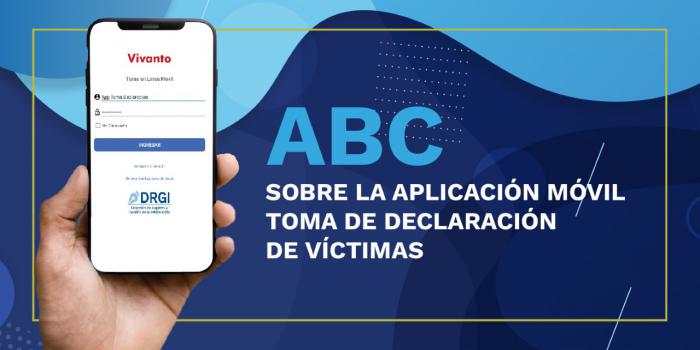 La aplicación de toma de declaración es un instrumento tecnológico novedoso que permitirá a los funcionarios del Ministerio Público y de los consulados tomar declaraciones con mayor facilidad desde de los dispositivos móviles en plataformas Android.