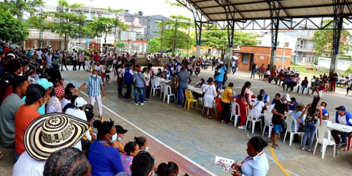 Víctimas de Turbo en evento de entrega de indeminizaciones