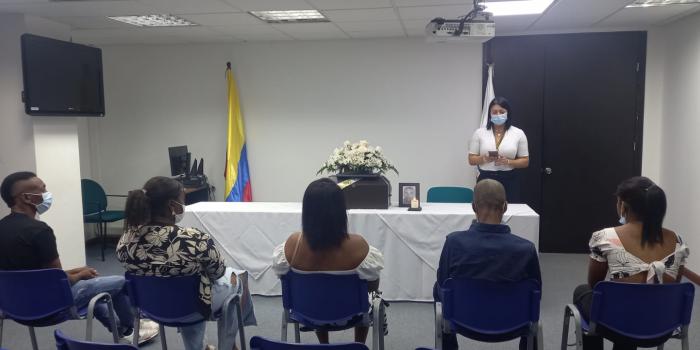 Acompañamiento diligencia judicial de entrega digna de restos de una víctima de desaparición forzada en Cali.