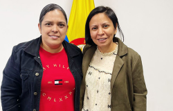 Eucaris Salas y Patricia Tobón (Foto archivo Mesa Nacional de Participación Efectiva)