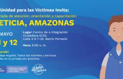 Invitación a feria de servicio de víctimas en Leticia