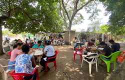 Víctimas de las comunidades rurales de Carnizala y Buenavista (Arenal), Brisas de Bolívar (Cantagallo) y El Dique (Morales) en encuentro de atención psicosocial.