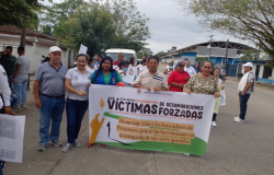 Caminata en el marco de  la  conmemoración en Puerto Asís