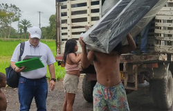 Entrega de ayudas a comunidad jiw de Mapiripán 