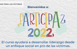 Imagen de pieza gráfica de convocatoria curso “Participaz” 