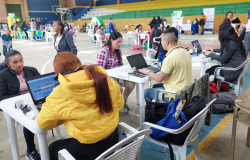 Habitantes y víctimas de San Vicente Ferrer en (Antioquia) se beneficiaron de atención y feria de servicios.