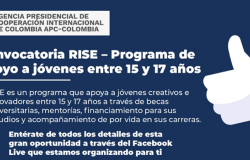  Pieza publicitaria sobre convocatoria RISE