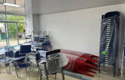 Entrega en la escuela de Caño Claro de El Castillo (Meta) 