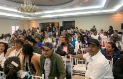 Delegados de desaparición forzada en el encuentro nacional de Bogotá. 
